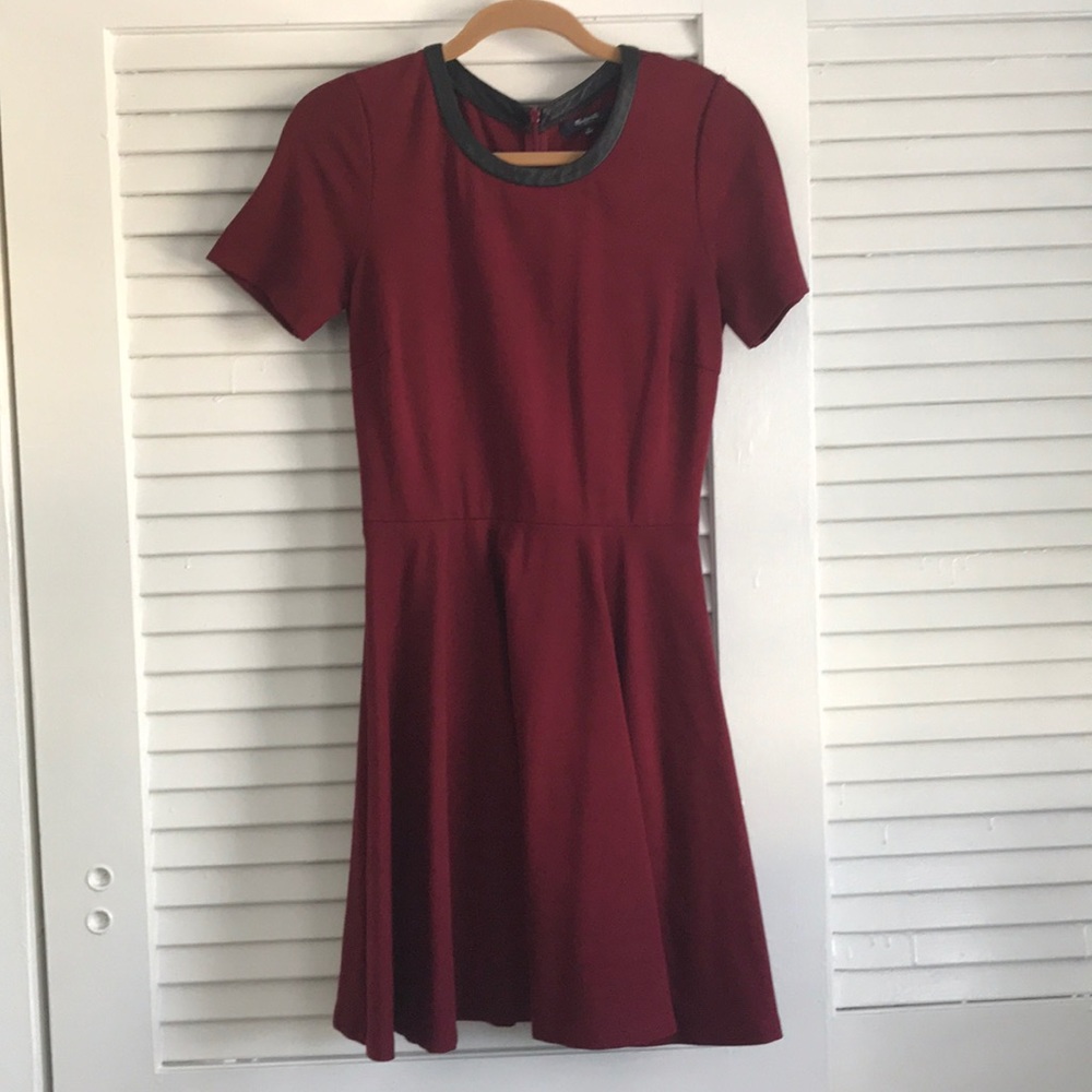 Maroon A line dress